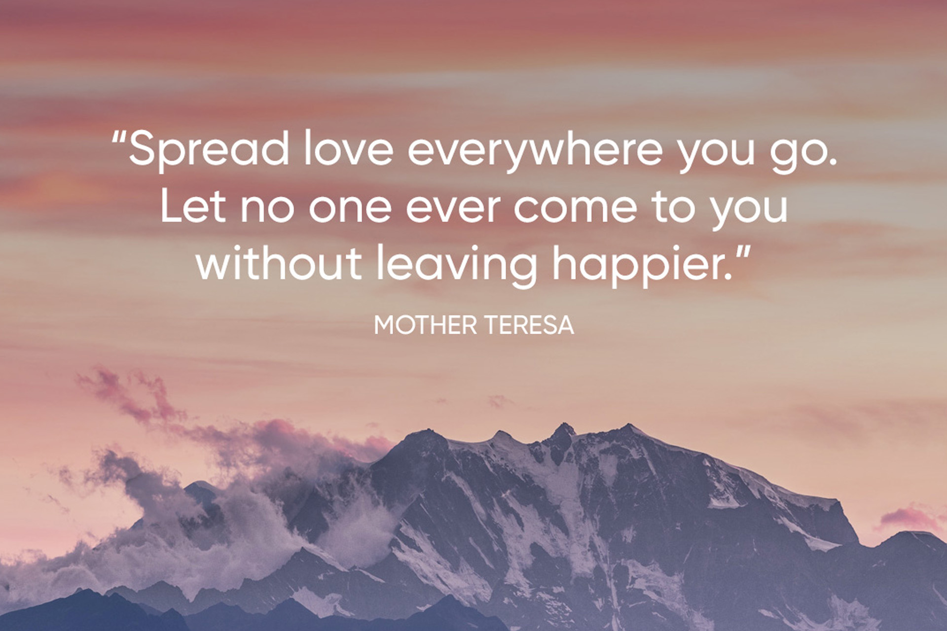 Spread Love Mother Teresa Quote